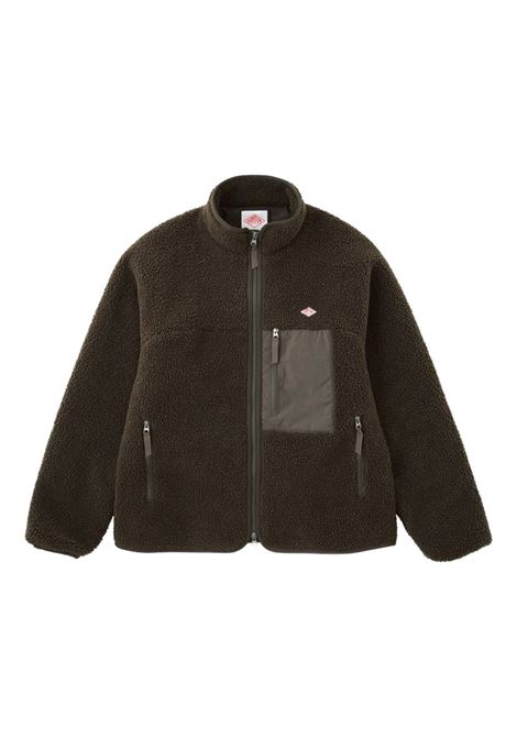 insulation light boa stand collar jacket man toupe grey DANTON | DT-A0195TAUPE GREY